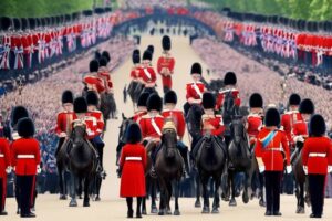 The Royal Spectacle of England's Trooping the Colour