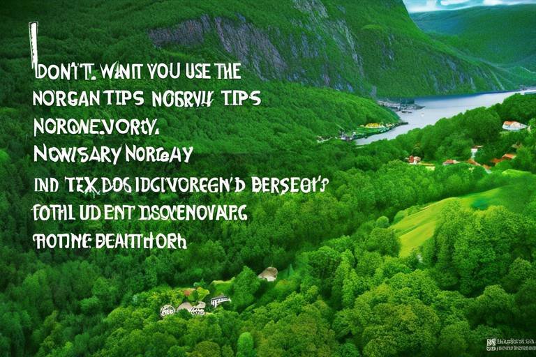 Green Travel Tips for Discovering Norway’s Bergen
