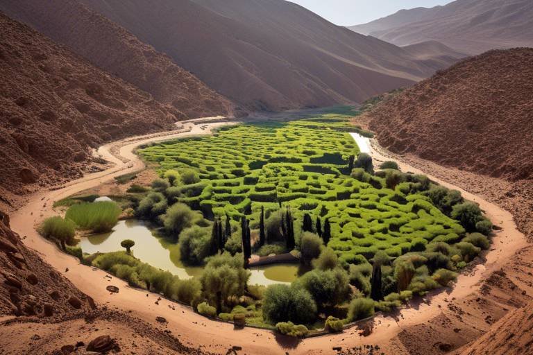 Hidden Oasis in Morocco’s Atlas Mountains