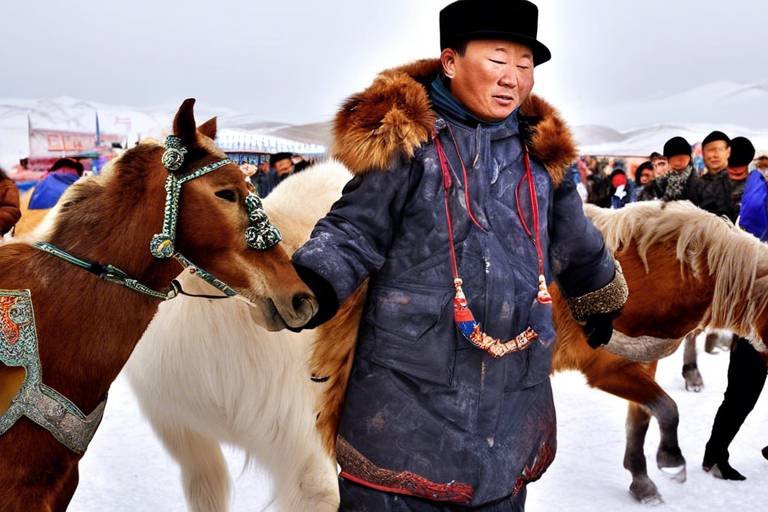 The Enchanting World of Mongolia's Winter Horse Festival